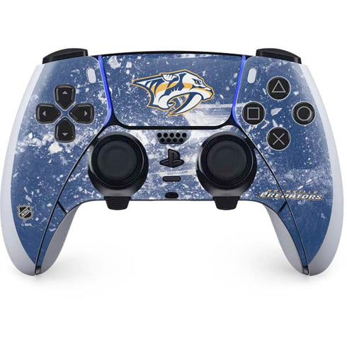 NHL Nashville Predators Frozen PS5 DualSense Edge Pro Controller Skin