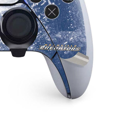 NHL Nashville Predators Frozen PS5 DualSense Edge Pro Controller Skin