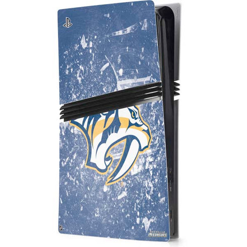 NHL Nashville Predators Frozen PS5 Pro Console Skin