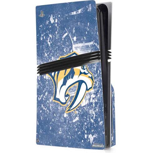 NHL Nashville Predators Frozen PS5 Pro Disk Console Skin