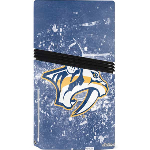 NHL Nashville Predators Frozen PS5 Pro Disk Console Skin