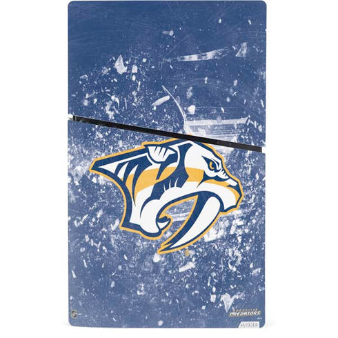 NHL Nashville Predators Frozen PS5 Slim Digital Edition Console Skin