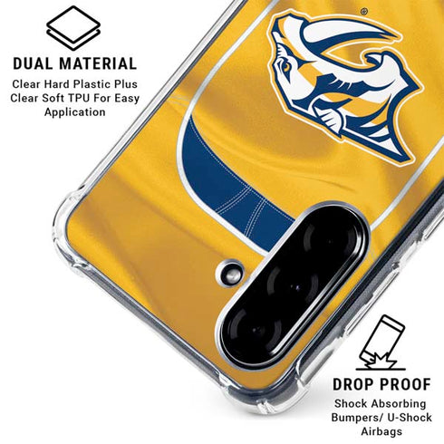 NHL Nashville Predators Jersey Galaxy A36 5G Clear Case