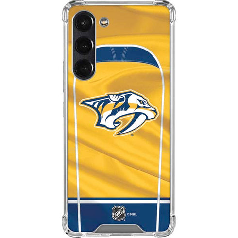 NHL Nashville Predators Jersey Galaxy S24 FE Clear Case
