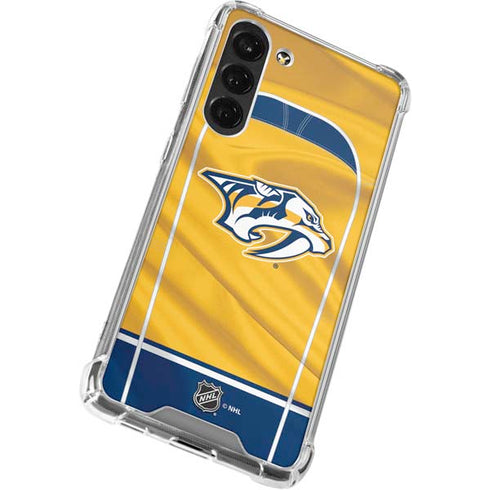 NHL Nashville Predators Jersey Galaxy S24 FE Clear Case