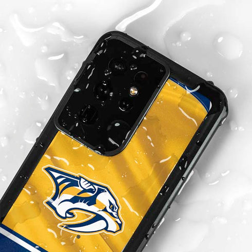 NHL Nashville Predators Jersey Galaxy S24 Ultra Waterproof Case