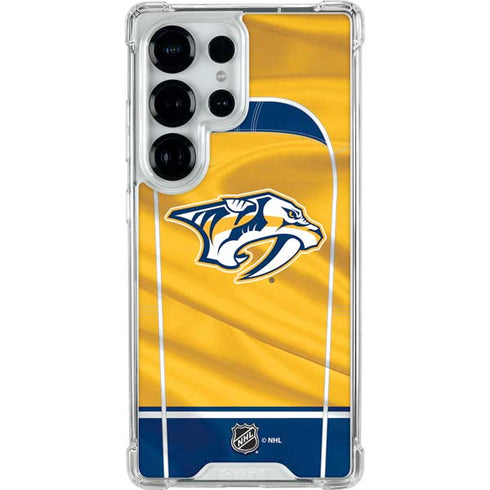 NHL Nashville Predators Jersey Galaxy S26 Ultra Clear Case