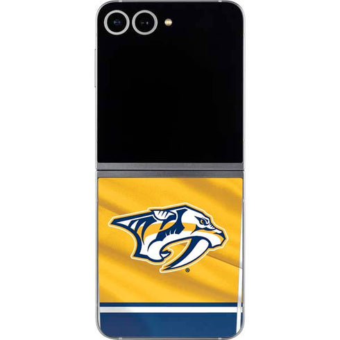 NHL Nashville Predators Jersey Galaxy Z Flip6 Skin