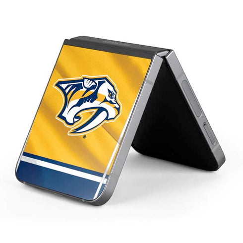 NHL Nashville Predators Jersey Galaxy Z Flip6 Skin