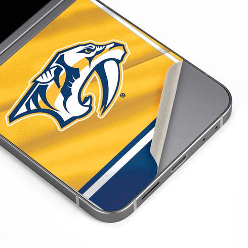 NHL Nashville Predators Jersey Galaxy Z Flip6 Skin