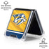 NHL Nashville Predators Jersey Galaxy Z Flip6 Clear Case