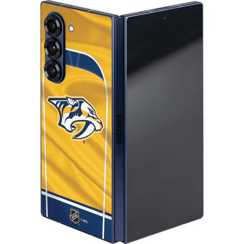 NHL Nashville Predators Jersey Galaxy Z Fold6 Skin