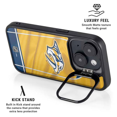 NHL Nashville Predators Jersey iPhone 15 Kickstand Case