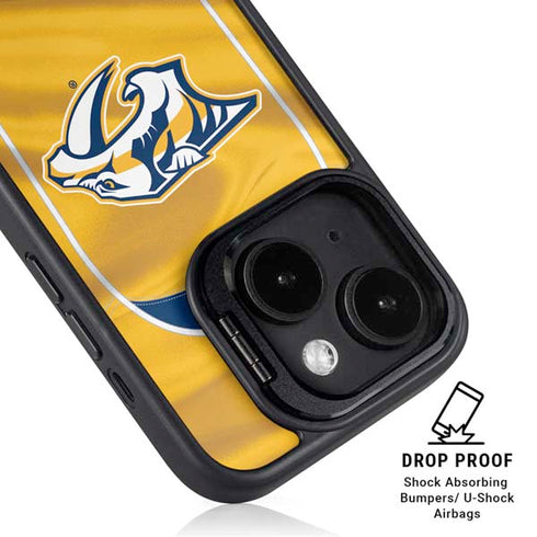 NHL Nashville Predators Jersey iPhone 15 Kickstand Case