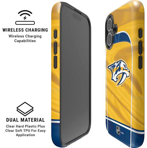 NHL Nashville Predators Jersey iPhone 16 Plus Magsafe Impact Case