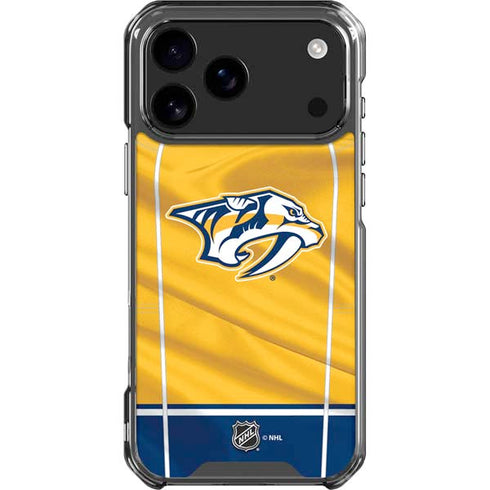 NHL Nashville Predators Jersey iPhone 18 Pro Max Clear Case