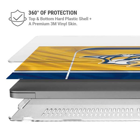 NHL Nashville Predators Jersey MacBook Pro 14in (2021-24) Case plus Skin