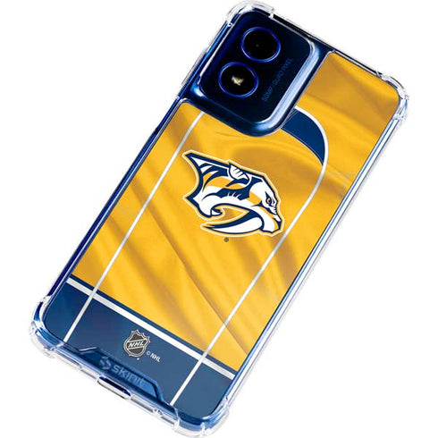 NHL Nashville Predators Jersey Moto G 5G (2024) Clear Case