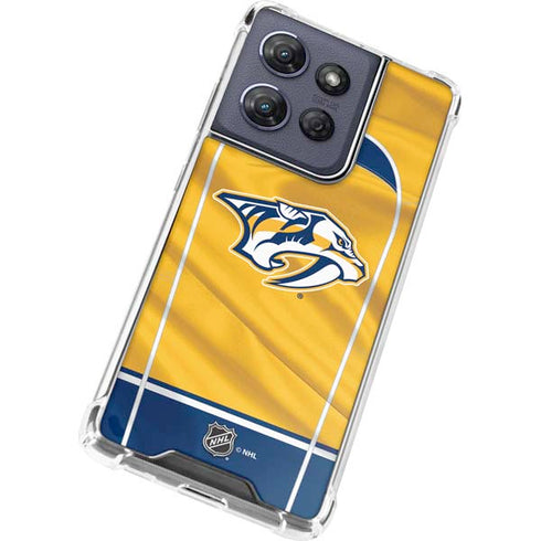 NHL Nashville Predators Jersey Moto G Play 5G (2025) Clear Case