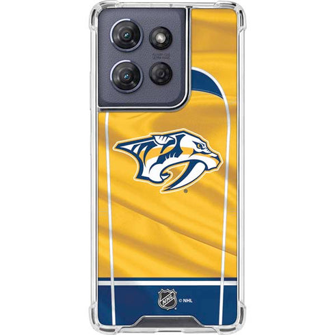 NHL Nashville Predators Jersey Moto G Stylus 5G (2025) Clear Case