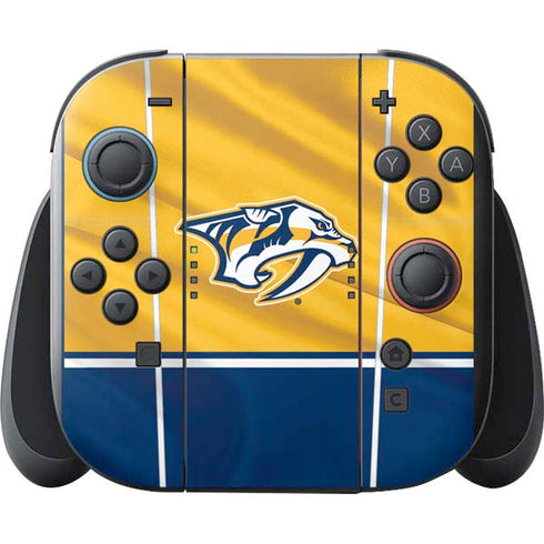 NHL Nashville Predators Jersey Nintendo Switch 2 (2025) with Joy-Con Skin