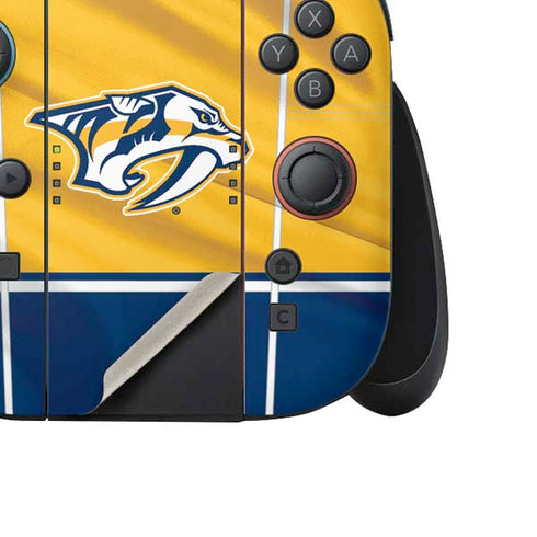 NHL Nashville Predators Jersey Nintendo Switch 2 (2025) Joy-Con Controller Skin