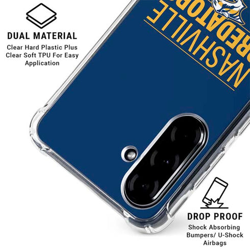 NHL Nashville Predators Lineup Galaxy A36 5G Clear Case