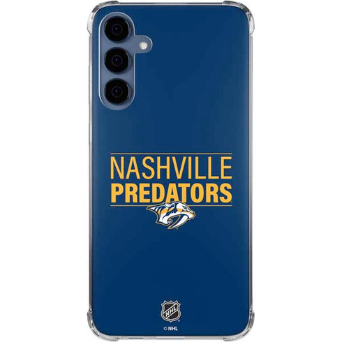 NHL Nashville Predators Lineup Galaxy A55 5G Clear Case