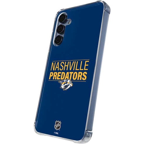 NHL Nashville Predators Lineup Galaxy A55 5G Clear Case