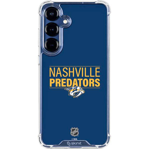 NHL Nashville Predators Lineup Galaxy S25 Clear Case