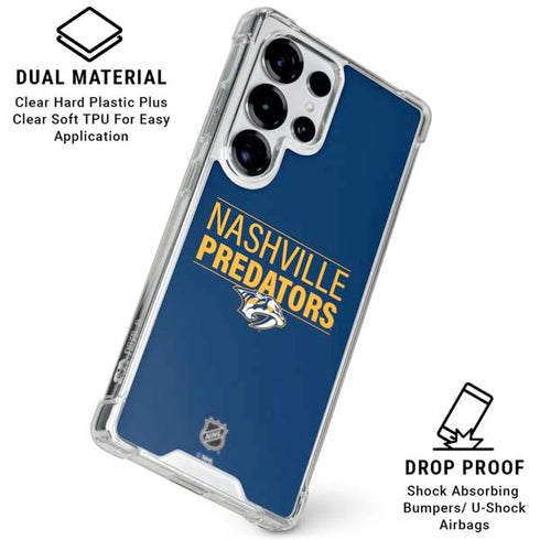 NHL Nashville Predators Lineup Galaxy S25 Ultra Clear Case