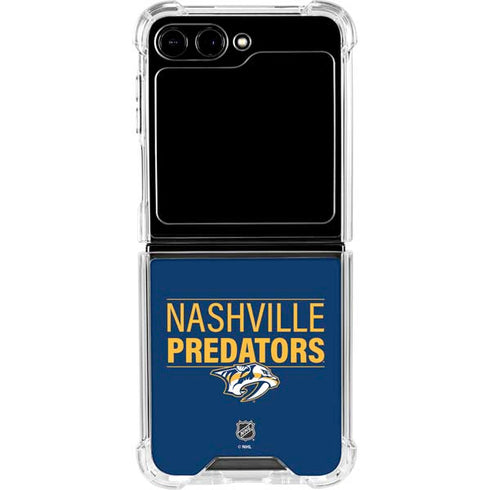 NHL Nashville Predators Lineup Galaxy Z Flip6 Clear Case
