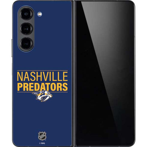NHL Nashville Predators Lineup Galaxy Z Fold5 5G Skin