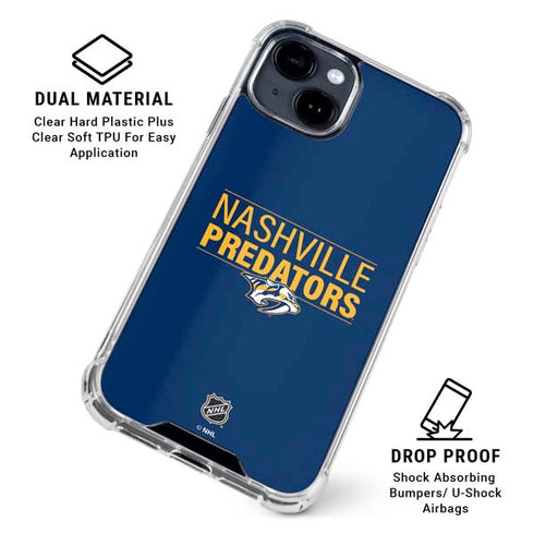 NHL Nashville Predators Lineup iPhone 15 Clear Case