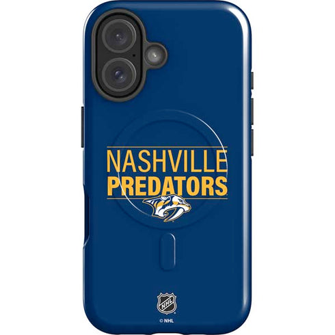 NHL Nashville Predators Lineup iPhone 16 Plus Magsafe Impact Case