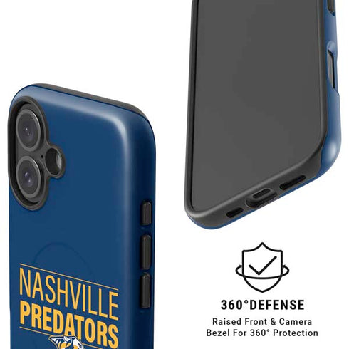 NHL Nashville Predators Lineup iPhone 16 Plus Magsafe Impact Case