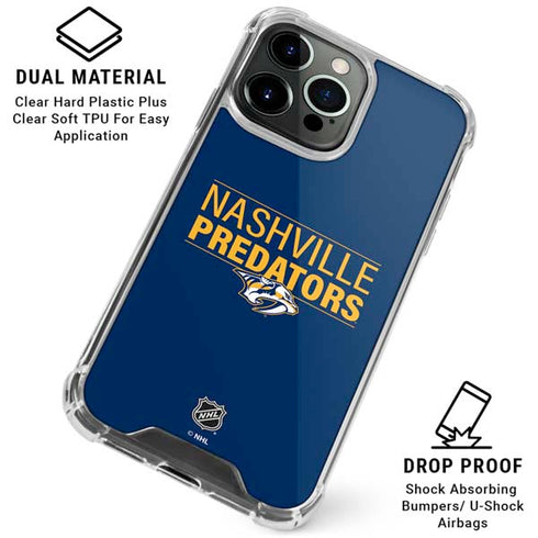 NHL Nashville Predators Lineup iPhone 16 Pro Clear Case
