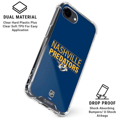 NHL Nashville Predators Lineup iPhone 16e Clear Case