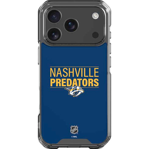 NHL Nashville Predators Lineup iPhone 18 Pro Clear Case