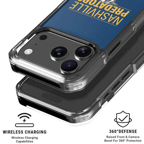 NHL Nashville Predators Lineup iPhone 18 Pro Clear Case
