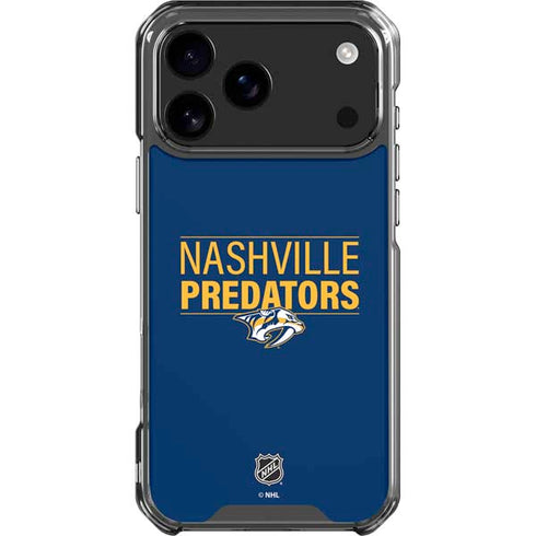 NHL Nashville Predators Lineup iPhone 18 Pro Max Clear Case