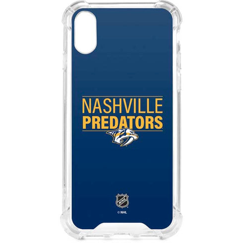 NHL Nashville Predators Lineup iPhone XS Clear Case