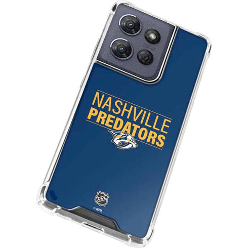 NHL Nashville Predators Lineup Moto G 5G (2025) Clear Case