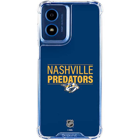 NHL Nashville Predators Lineup Moto G 5G (2024) Clear Case