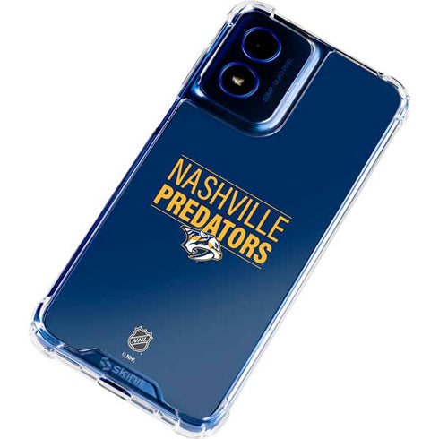 NHL Nashville Predators Lineup Moto G 5G (2024) Clear Case