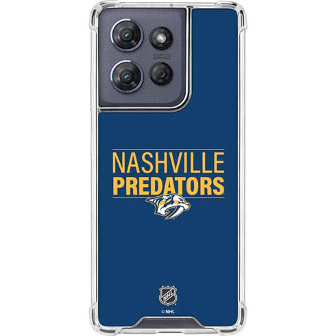 NHL Nashville Predators Lineup Moto G Play 5G (2025) Clear Case