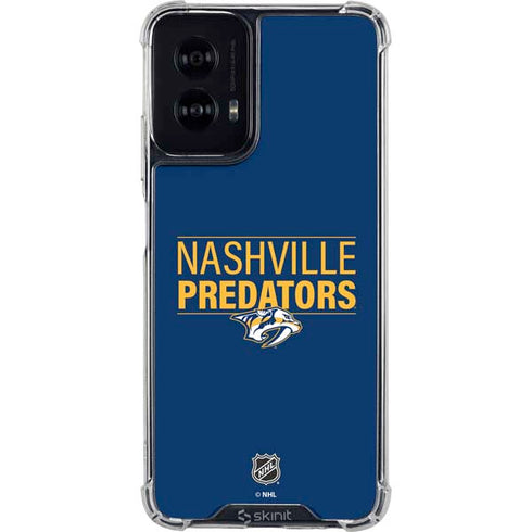 NHL Nashville Predators Lineup Moto G Power 5G (2024) Clear Case