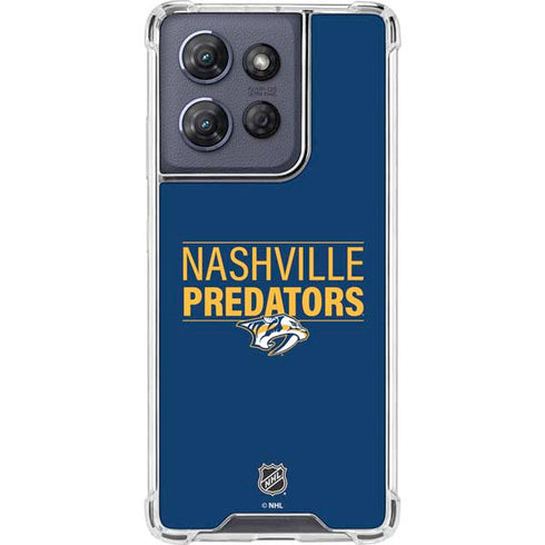 NHL Nashville Predators Lineup Moto G Power 5G (2025) Clear Case