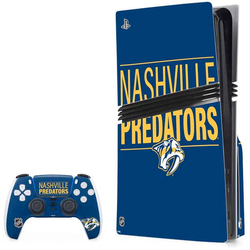 NHL Nashville Predators Lineup PS5 Pro Disk Bundle Skin