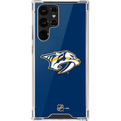 NHL Nashville Predators Logo Galaxy S22 Ultra Clear Case